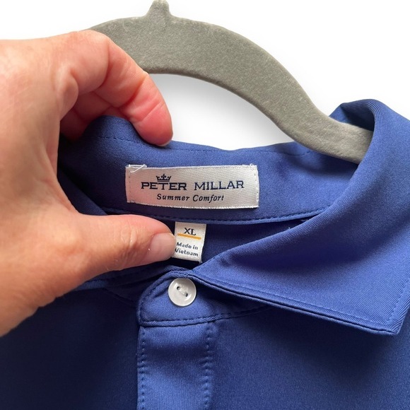 Peter Millar Summer Comfort Shirt Mens Extra Large Golf Performance Forge Polo - Picture 4 of 8